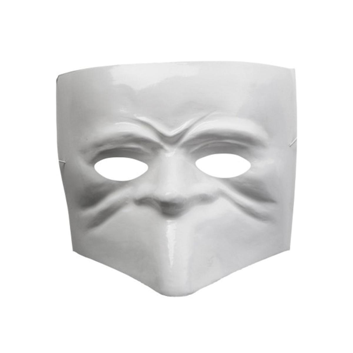 Maschera bautta bianca plastica