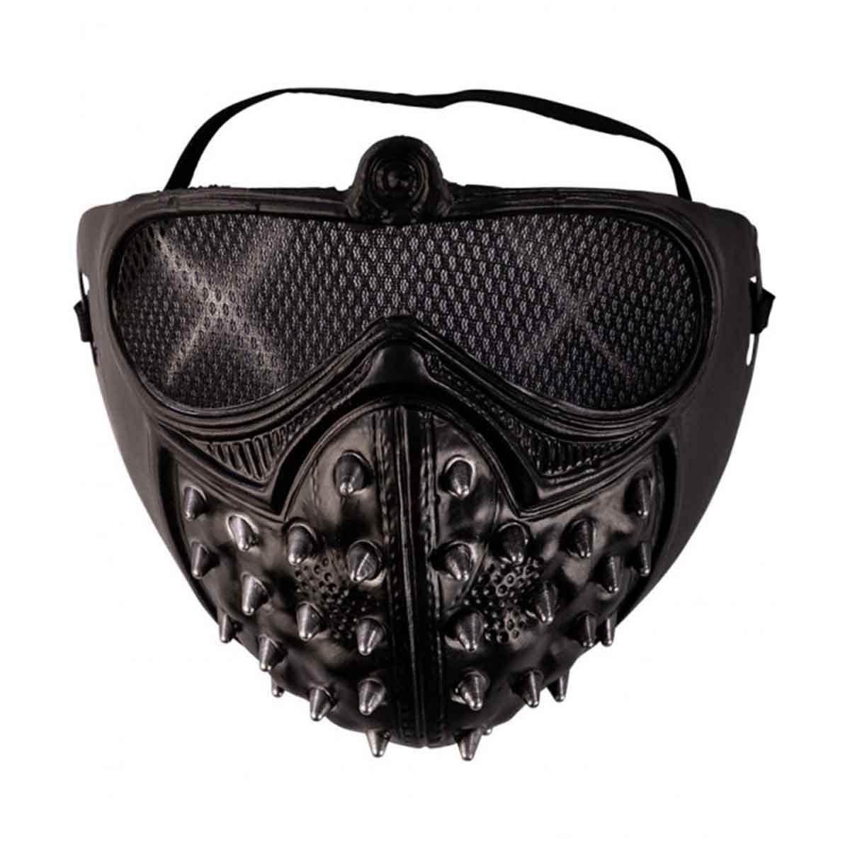 Maschera nera con borchie