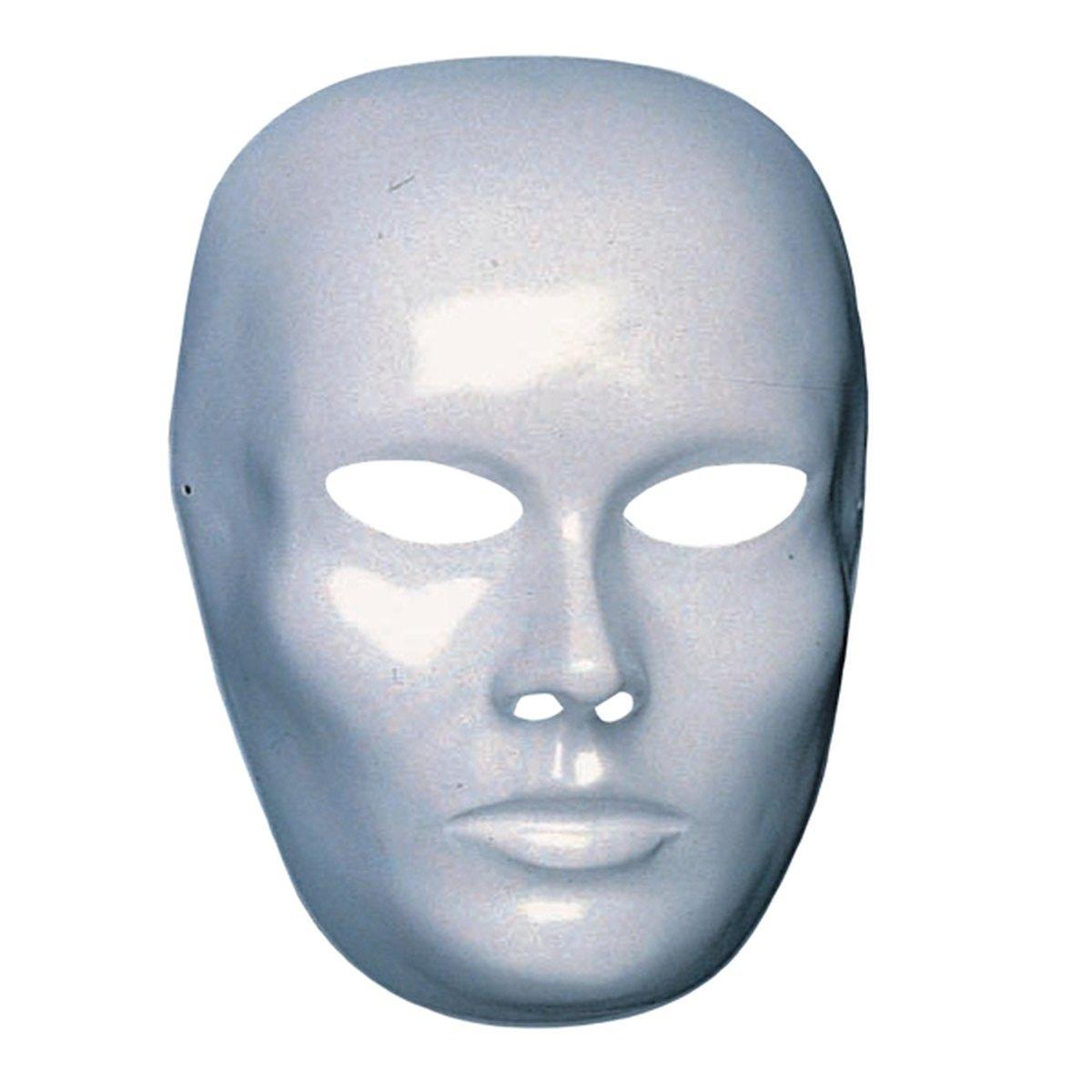 Maschera  bianca plastica
