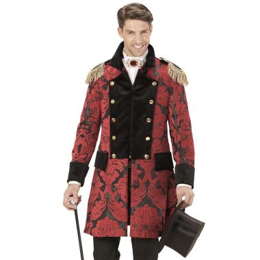 Cappotto in broccato nero e rosso 700/800 m