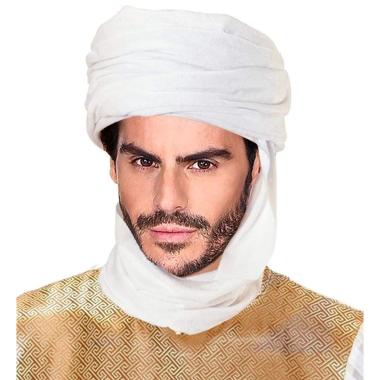 Cappello turbante arabo bianco