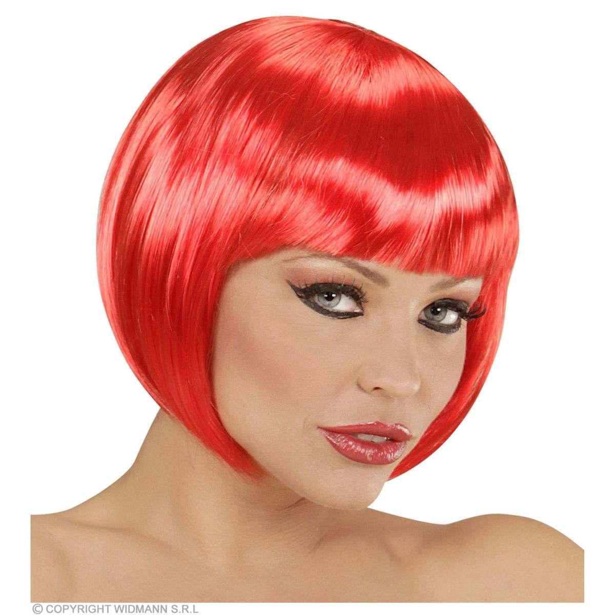 Parrucca caschetto corto rosso