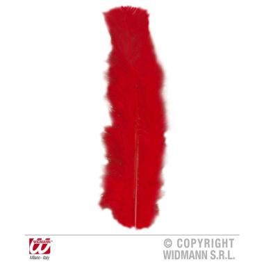 Piume rosse 50pz 10cm