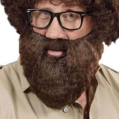 Barba castana con baffi