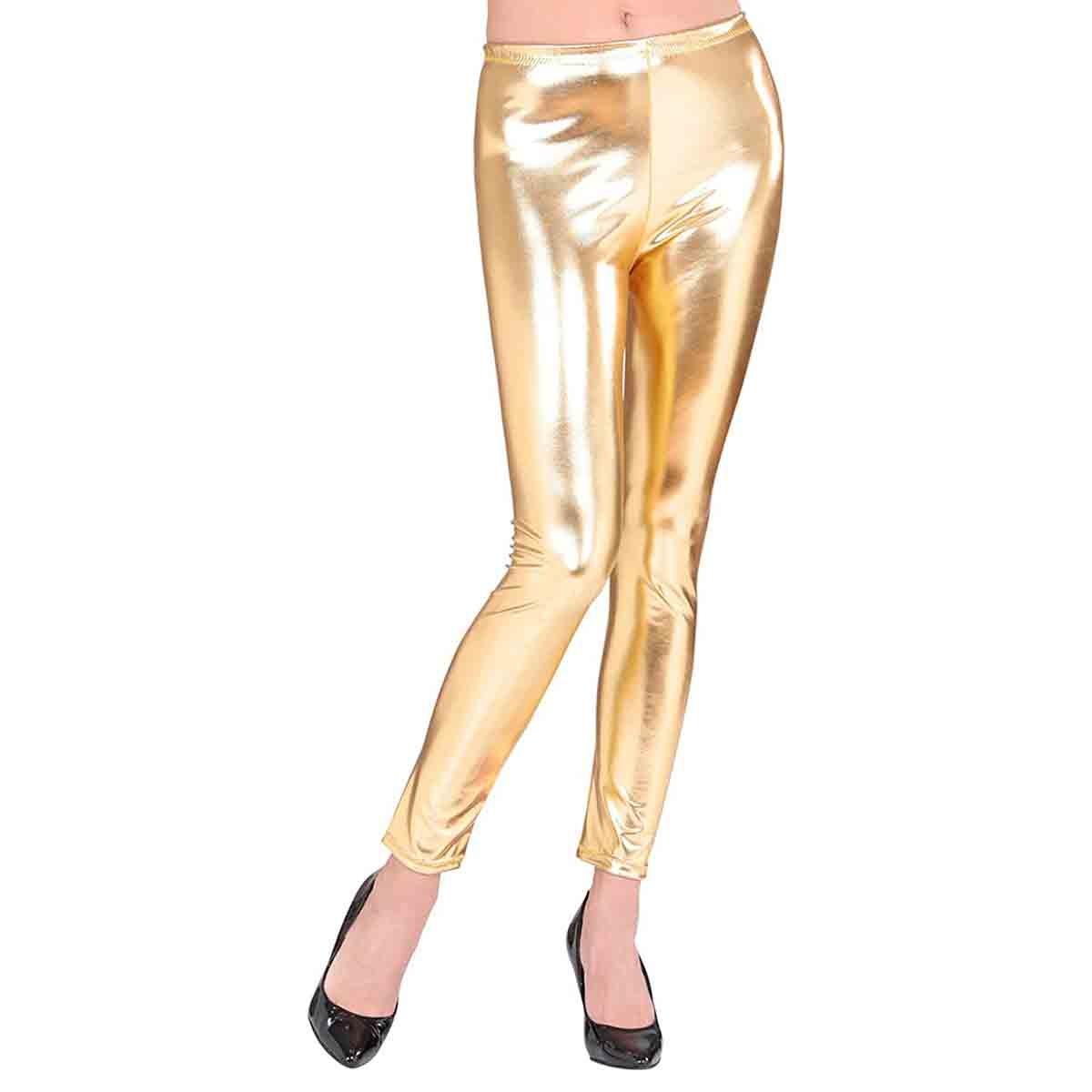 Leggings oro lucidi