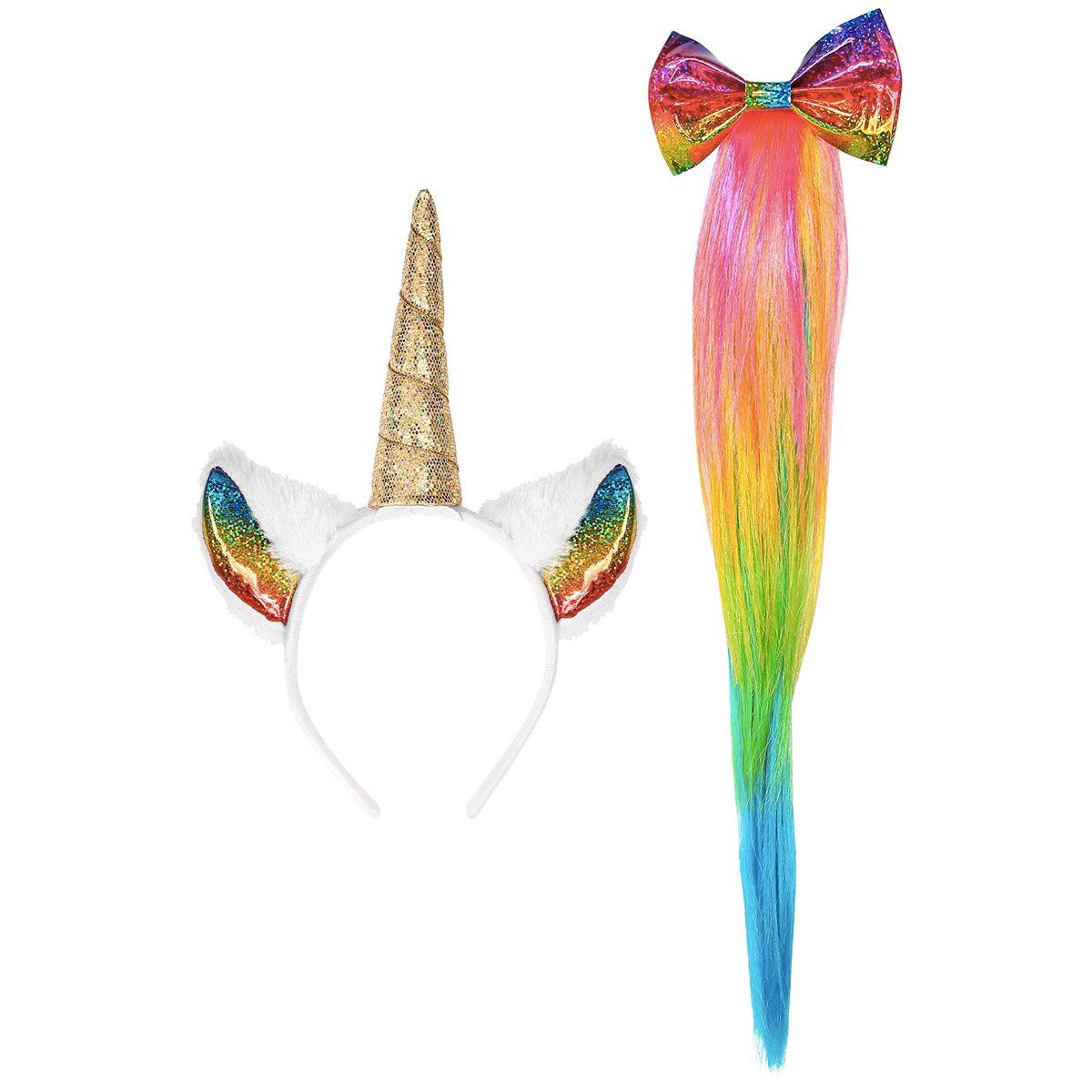 SET KIT UNICORNO  copricapo coda