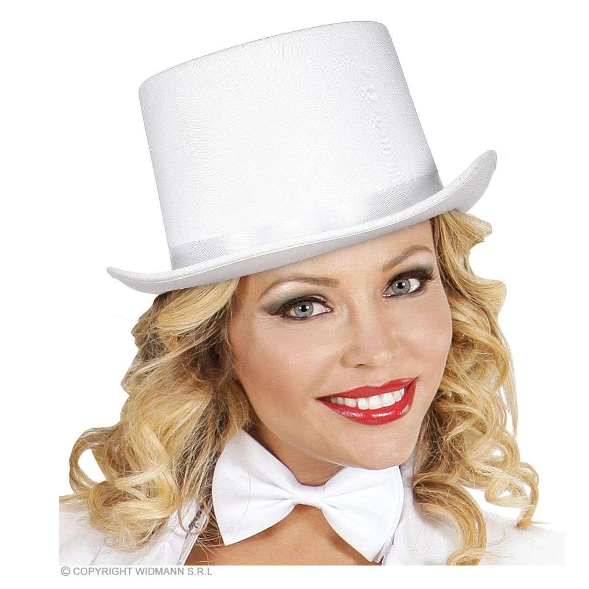 Cappello cilindro bianco