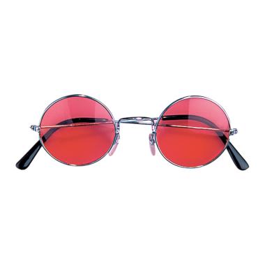 Occhiali tondi rossi