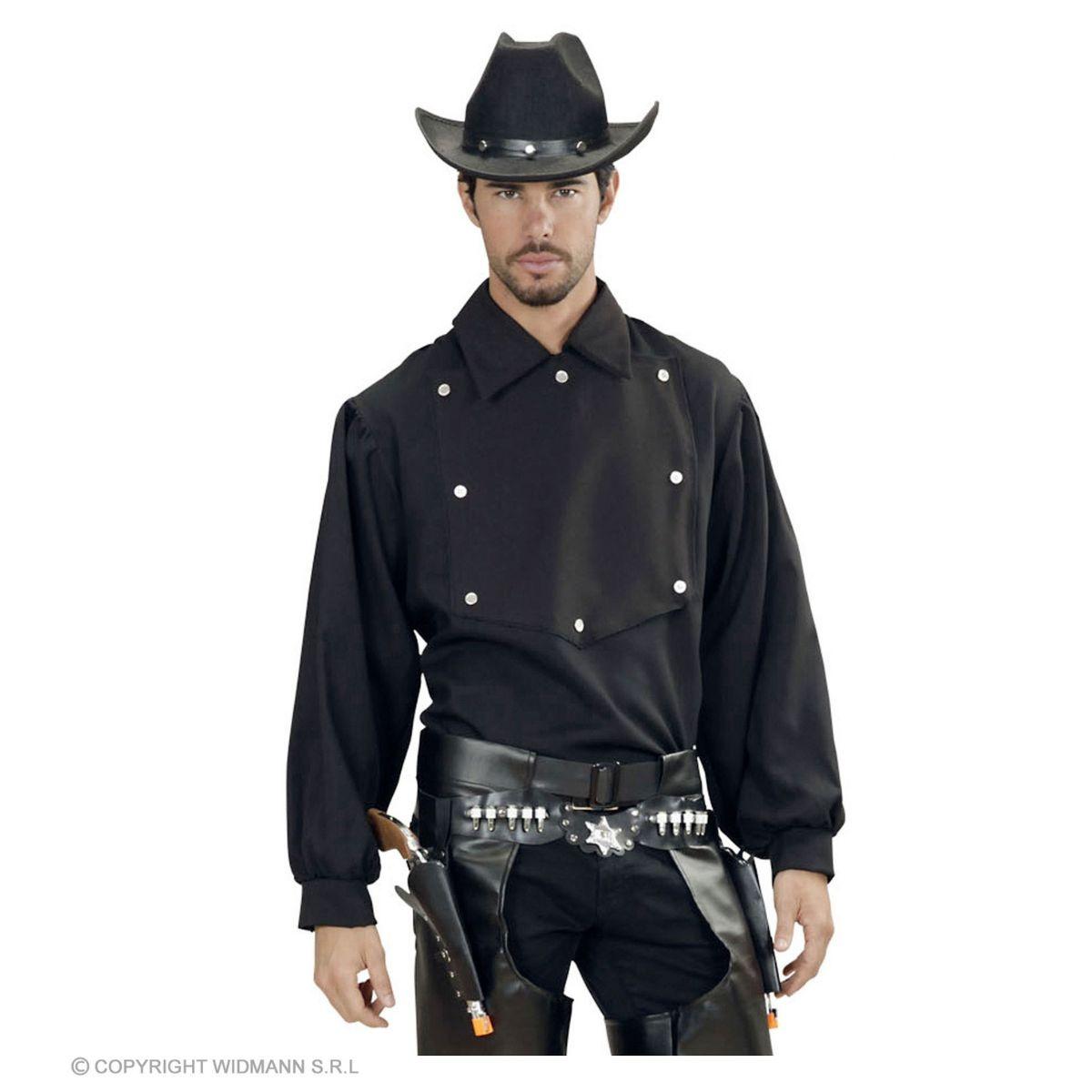 Camicia cowboy nera