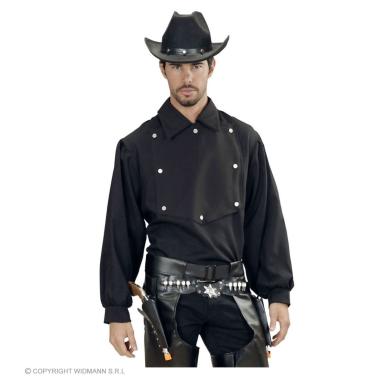 Camicia cowboy nera