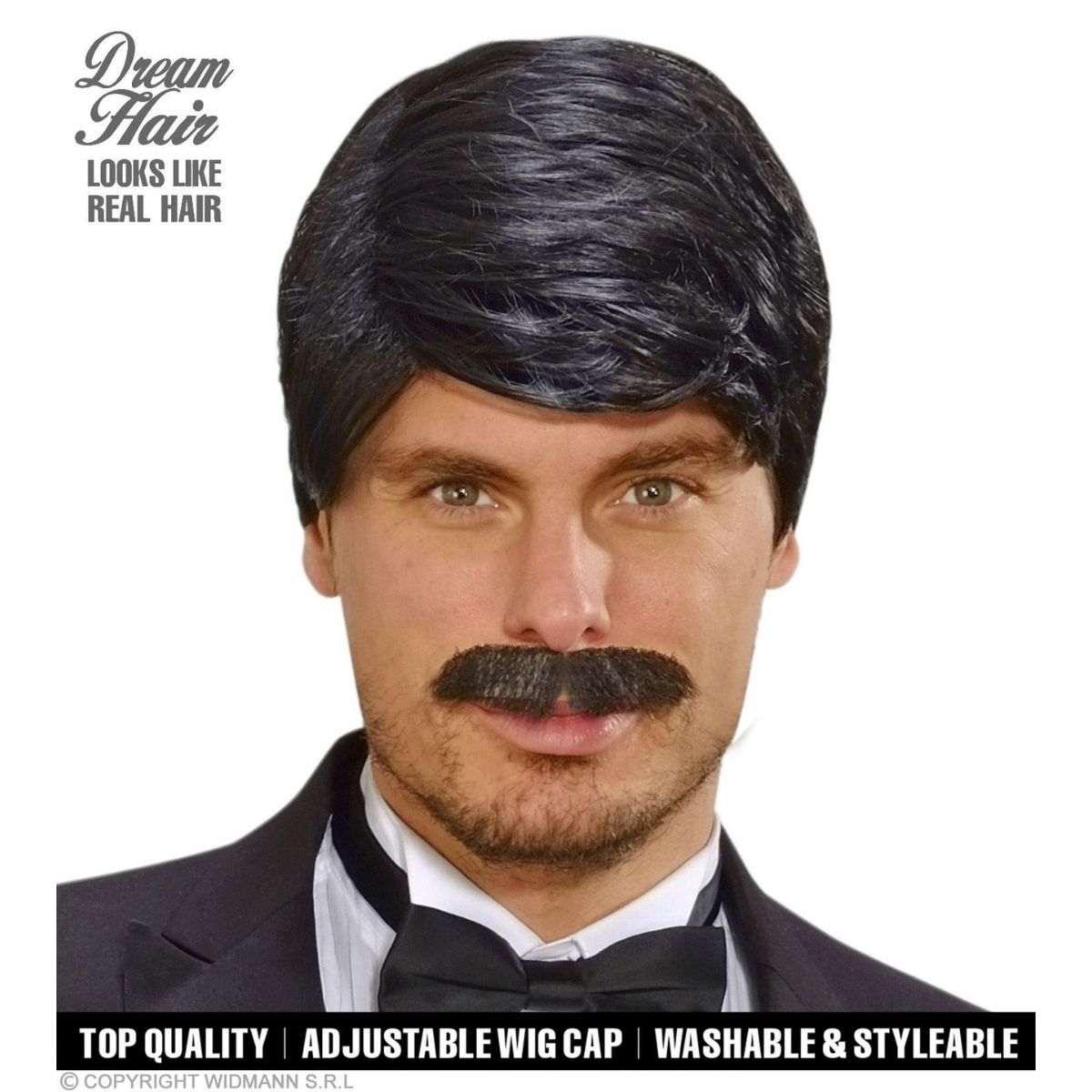 Parrucca e baffo mora