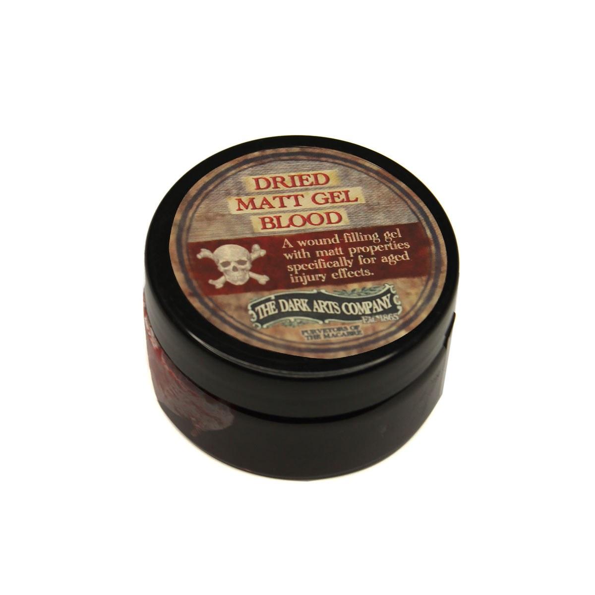 Dried matt gel blood