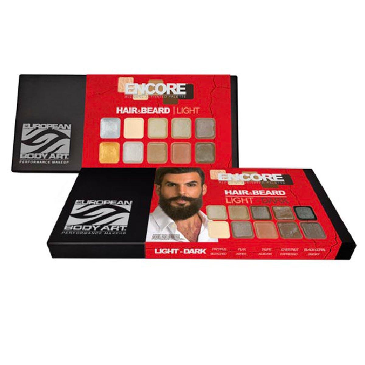 Encore alcohol palette hair beard light to dark