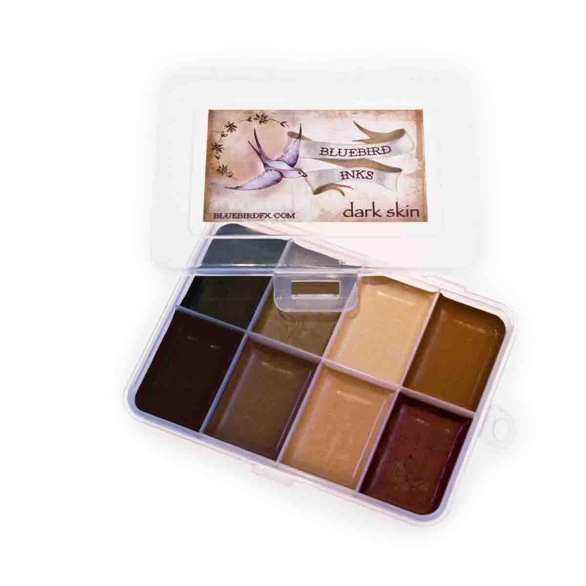Palette 8 col dark skin bluebird