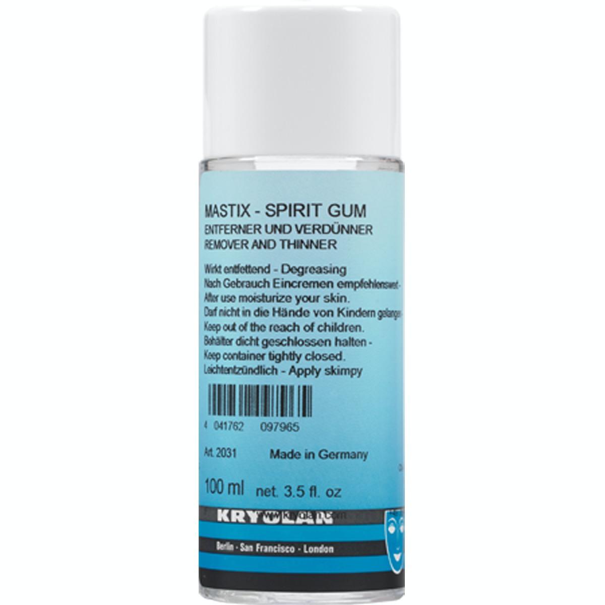 Spirit gum remover & thinner