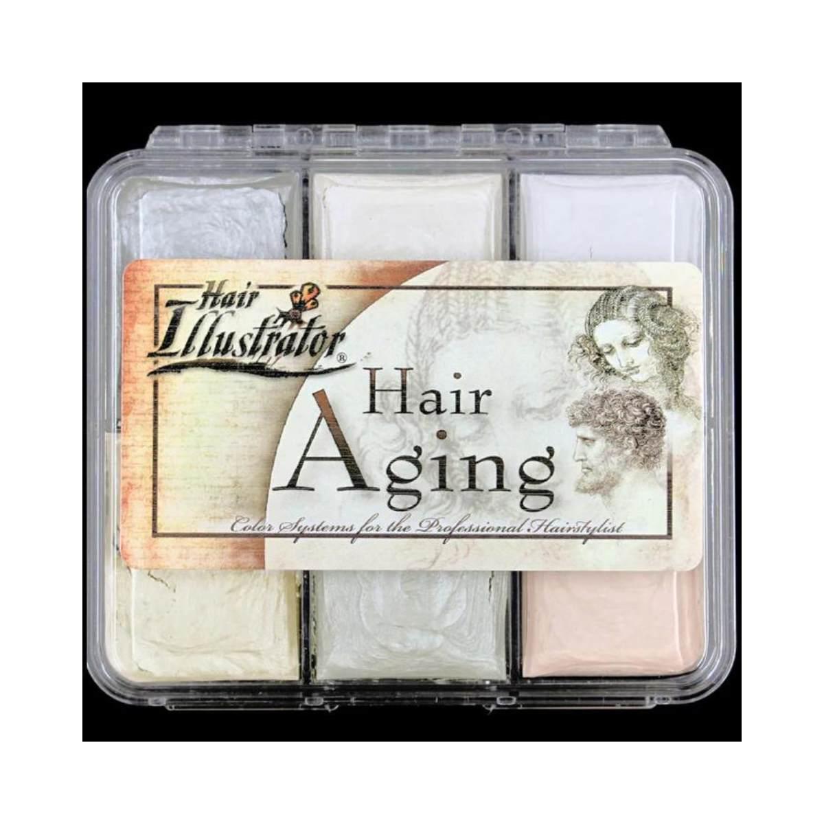 On set palette hair aging