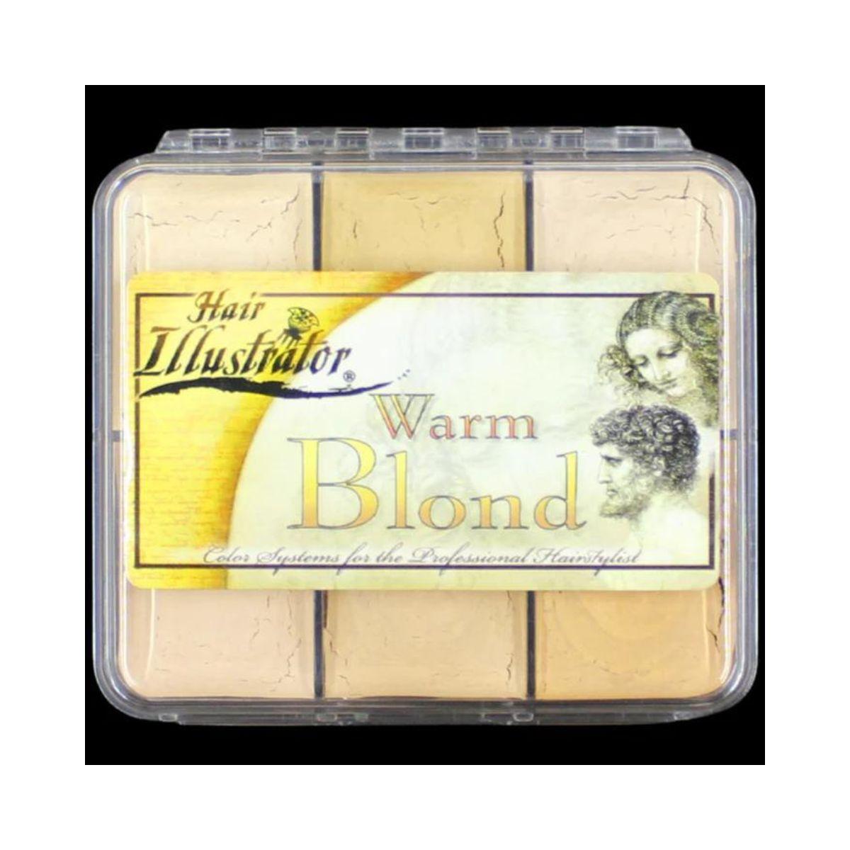 On set palette hair warm blond