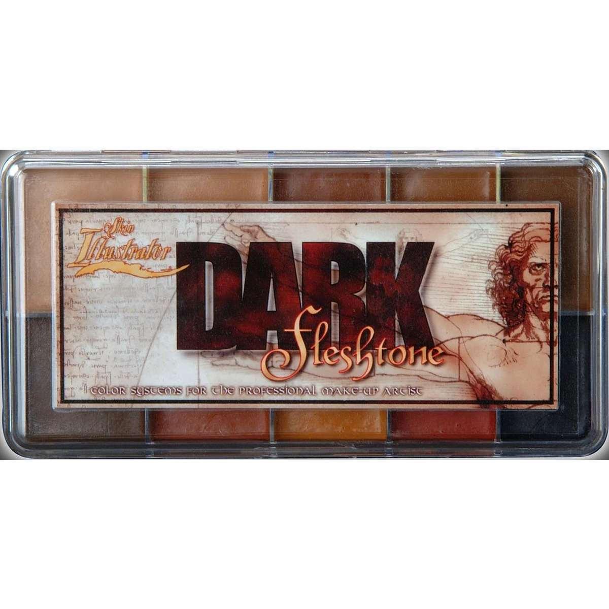 Pallette dark fleshtone 10 col.