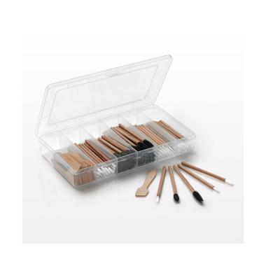 CONFEZIONE 300 PENNELLI MONOUSO IN BAMBOO ECO  215.9 mm x 119.4 mm x 33 mm