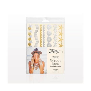 Tattoo temporanei metallici 3 fogli