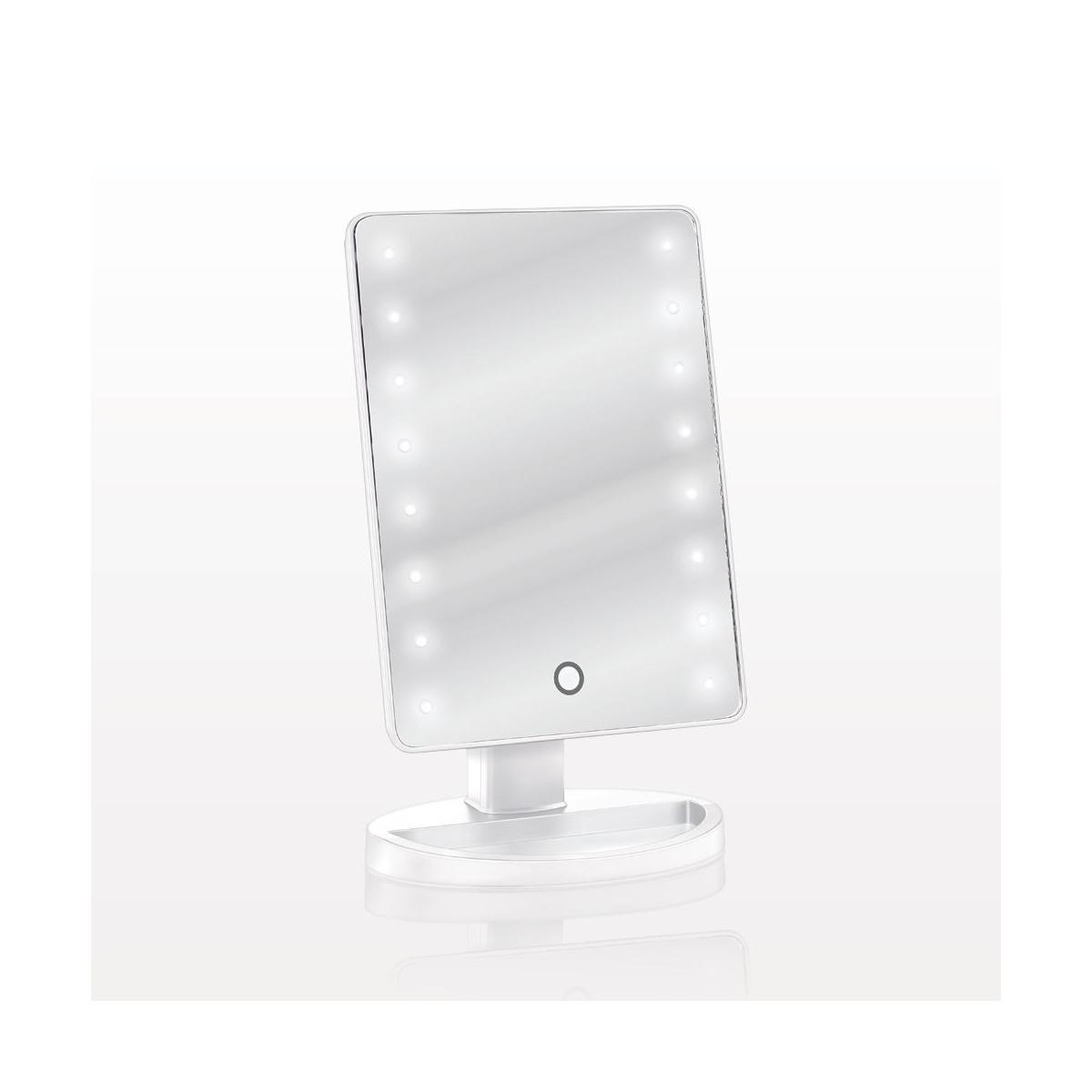 SPECCHIO ILLUMINATO LED INCLINABILE bianco 270.5 mm x 165.1 mm x 119.9 mm